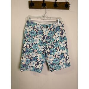 American Eagle Shorts Mens 28 Floral 9" Inseam Classic Next Level Flex Chino